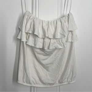 American Eagle Outfitters White Strapless Shirt